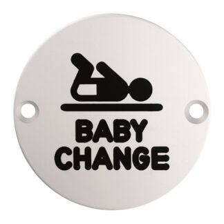 EuroSpec SEX1019SSS Signage Baby Change Symbol  (LEAD TIME: 2-3 DAYS)