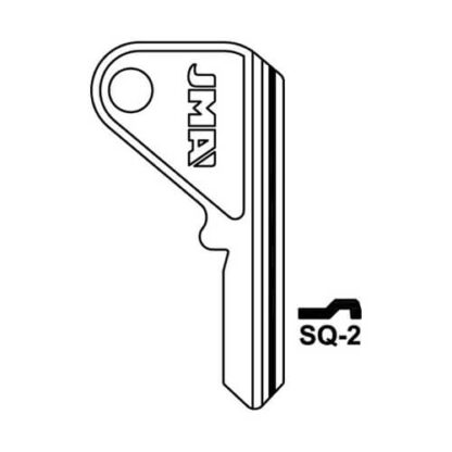 JMA SQ-2 Cylinder Key Blank - Image 2