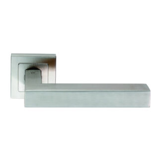 EuroSpec SSL1401SSS Alvar Designer Lever on Sprung Square Rose (LEAD TIME: 2-3 DAYS)