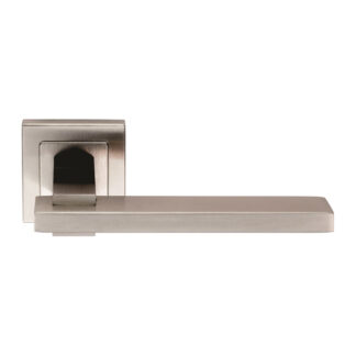 EuroSpec SSL1402SSS Tange Designer Lever on Sprung Square Rose (LEAD TIME: 2-3 DAYS)