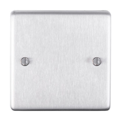 Eurolite SSS1B Eurolite Stainless Steel Single Blank Plate - Satin Stainless Steel (LEAD TIME: 2-3 DAYS)