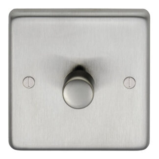 Eurolite SSS1D400 Eurolite Stainless Steel 1 Gang Dimmer - Satin Stainless Steel (LEAD TIME: 2-3 DAYS)