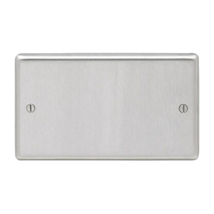 Eurolite SSS2B Eurolite Stainless Steel Double Blank Plate - Satin Stainless Steel (LEAD TIME: 2-3 DAYS)