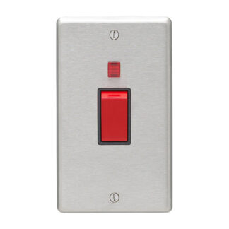 Eurolite SSS45ASWNB Eurolite Stainless Steel 45Amp Switch With Neon Indicator - Satin Stainless Steel (LEAD TIME: 2-3 DAYS)