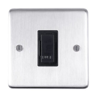 Eurolite SSSUSWFB Eurolite Stainless Steel Unswitched Fuse Spur - Satin Stainless Steel (LEAD TIME: 2-3 DAYS)