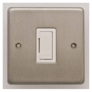 Eurolite SSSUSWFW Eurolite Stainless Steel Unswitched Fuse Spur - Satin Stainless Steel (LEAD TIME: 2-3 DAYS)
