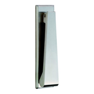 EuroSpec SWE1020SSS EUROSPEC door knocker - 167 x 40mm - bolt through fixing - satin stainless Steel  (LEAD TIME: 2-3 DAYS)