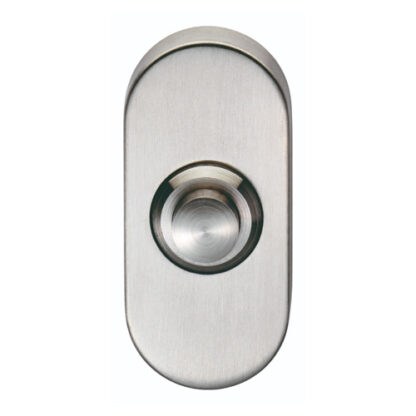 EuroSpec SWE1030SSS EUROSPEC oblong bell push - 64 x 30mm - concealed fix - satin stainless Steel  (LEAD TIME: 2-3 DAYS)