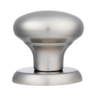 EuroSpec SWE1040SSS EUROSPEC round centre door knob - 70mm dia. - bolt through fixing - satin stainless Steel  (LEAD TIME: 2-3 DAYS)
