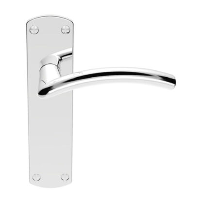 Serozzetta SZC032CP Serozzetta Tres Lever on Latch Backplate (LEAD TIME: 2-3 DAYS)