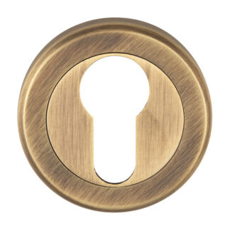 Serozzetta SZM001AB Serozzetta Euro Profile Escutcheon Antique Brass (LEAD TIME: 2-3 DAYS)
