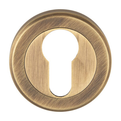 Serozzetta SZM001AB Serozzetta Euro Profile Escutcheon Antique Brass (LEAD TIME: 2-3 DAYS)