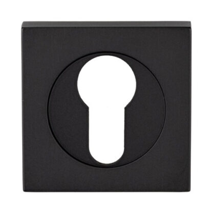 Serozzetta SZM001SQMB Serozzetta Square Euro Profile Escutcheon Matt Black (LEAD TIME: 2-3 DAYS)