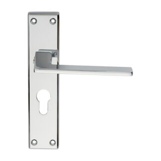 Serozzetta SZM034YCP Serozzetta Zone Lever on Euro Lock Backplate (LEAD TIME: 2-3 DAYS)