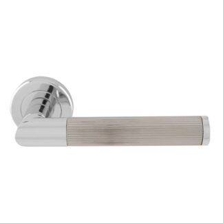 Serozzetta SZM170CPSN Serozzetta Trend Lines Lever On rose Polish Chrome / Satin Nickel Duel FInish (LEAD TIME: 2-3 DAYS)