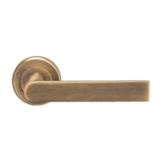 Serozzetta SZM210AB Serozzetta Edge Lever on Round Rose (LEAD TIME: 2-3 DAYS)