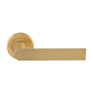 Serozzetta SZM210SB Serozzetta Edge Lever on Round Rose (LEAD TIME: 2-3 DAYS)