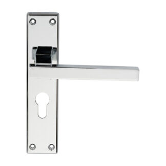 Serozzetta SZM241YCP Serozzetta Stratus Lever on Euro Lock Backplate (LEAD TIME: 2-3 DAYS)