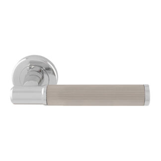 Serozzetta SZM270CPSN Serozzetta Image Lines Lever On rose Polished Chrome / Satin Nickel Duel  (LEAD TIME: 2-3 DAYS)