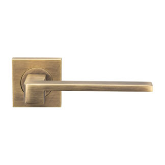 Serozzetta SZM370AB Serozzetta Equi Lever on Square Rose (LEAD TIME: 2-3 DAYS)