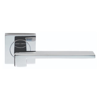 Serozzetta SZM370CP Serozzetta Equi Lever on Square Rose (LEAD TIME: 2-3 DAYS)