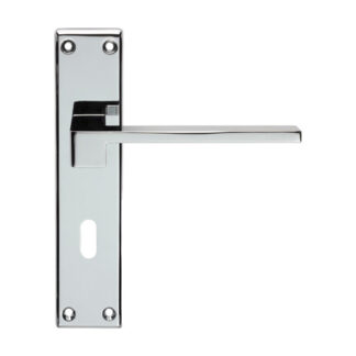 Serozzetta SZM371CP Serozzetta Equi Lever on Lock Backplate (LEAD TIME: 2-3 DAYS)