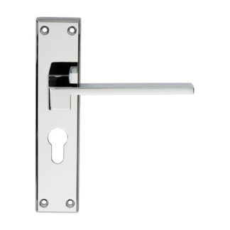 Serozzetta SZM371YCP Serozzetta Equi Lever on Euro Lock Backplate (LEAD TIME: 2-3 DAYS)