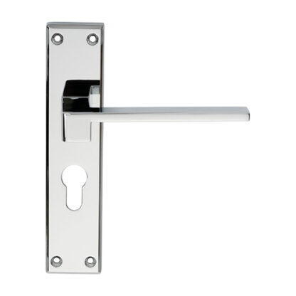Serozzetta SZM371YCP Serozzetta Equi Lever on Euro Lock Backplate (LEAD TIME: 2-3 DAYS)