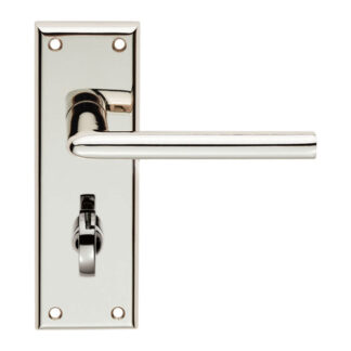 Serozzetta SZR013PN SEROZZETTA dieci lever on face-fix backplate - bathroom 57mm - polished nickel  (LEAD TIME: 2-3 DAYS)