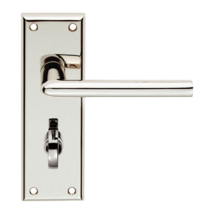 Serozzetta SZR013PN SEROZZETTA dieci lever on face-fix backplate - bathroom 57mm - polished nickel  (LEAD TIME: 2-3 DAYS)