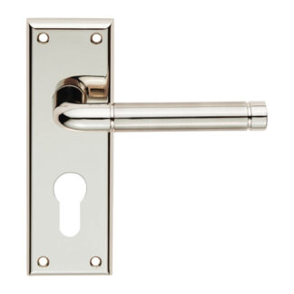 Serozzetta SZR041YPNSN Serozzetta Quaranta Lever on Euro Lock Backplate (LEAD TIME: 2-3 DAYS)