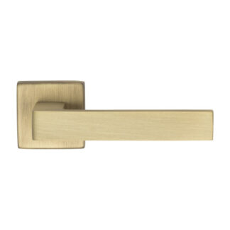 Manital TC5AB Techna Lever on Square Rose Antique Brass (LEAD TIME: 2-3 DAYS)