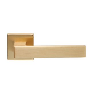 Manital TC5SB Techna Lever on Square Rose Satin Brass (LEAD TIME: 2-3 DAYS)