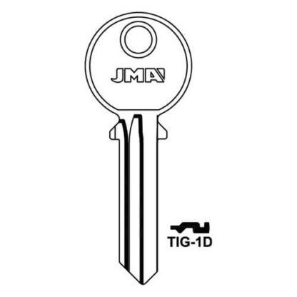 JMA TIG-1D Cylinder Key Blank - Image 2