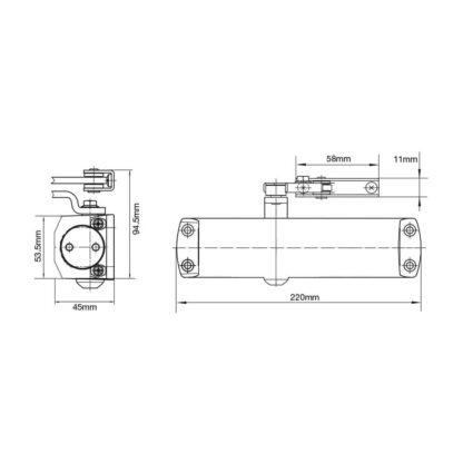 Dorma TS68 Size 2-4 Overhead Door Closer - Image 2