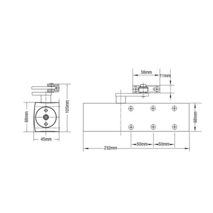 Dorma TS71 Size 3-4 Overhead Door Closer - Image 2