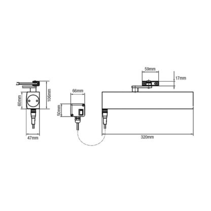 Dorma TS73 EMF Size 4-6 Overhead Electromagnetic Door Closer - Image 2