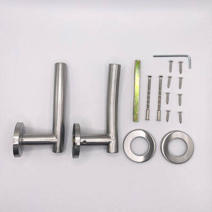 TSS Fire Rated Stainless Steel (SSS) 19mm Arched Lever On Rose Furniture - Image 3