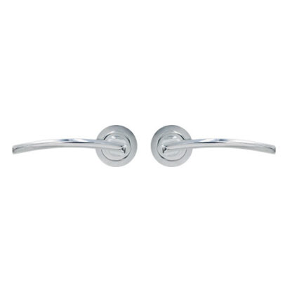 TSS Golf Lever Handle on Round Rose Door Furniture - Image 2