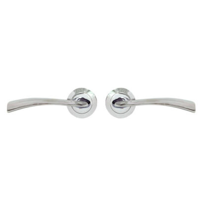 TSS Hotel Lever Handle on Round Rose Door Furniture - Image 2
