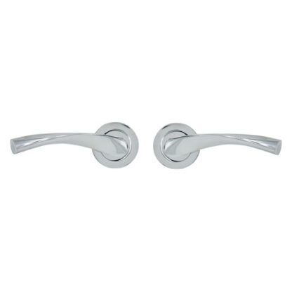 TSS Juliete Lever Handle on Round Rose Door Furniture - Image 2