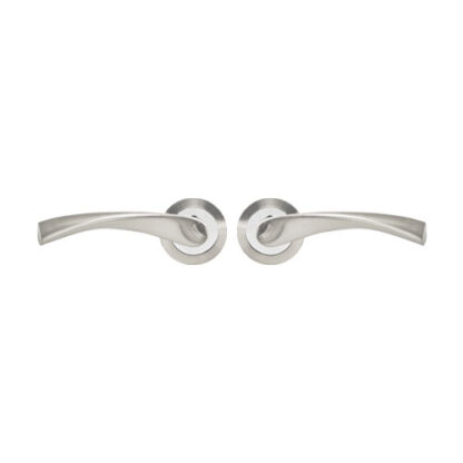 TSS Bravo Lever Handles on Round Rose Door Furniture - Image 2