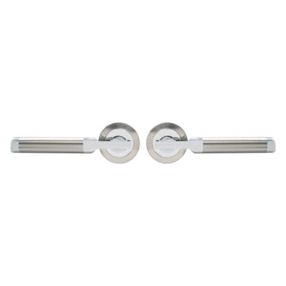 TSS Echo Lever Handles on Round Rose Door Furniture - Image 2