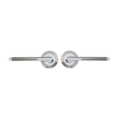 TSS Foxtrot Lever Handle on Round Rose Door Furniture - Image 2