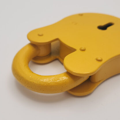 TSS Fire Brigade FB14 Open Shackle Yellow Padlock - Image 3