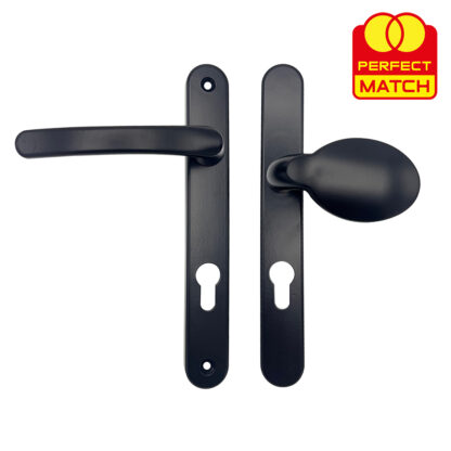 TSS Lever Moveable Pad Offset UPVC Multipoint Door Handles - 92/70mm PZ - Sprung - 203mm Screw Centres - Image 9