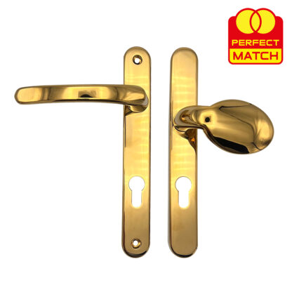 TSS Lever Moveable Pad Offset UPVC Multipoint Door Handles - 92/70mm PZ - Sprung - 203mm Screw Centres - Image 7