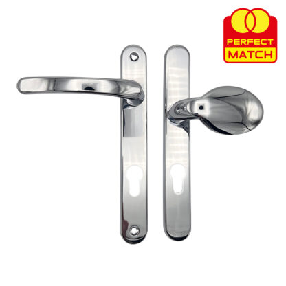 TSS Lever Moveable Pad Offset UPVC Multipoint Door Handles - 92/70mm PZ - Sprung - 203mm Screw Centres - Image 8