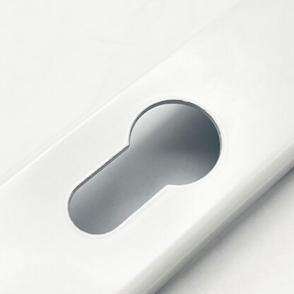 TSS Lever Moveable Pad UPVC Multipoint Door Handles - 92mm PZ - Sprung - 215mm Screw Centres - 3x Fixings - Image 5