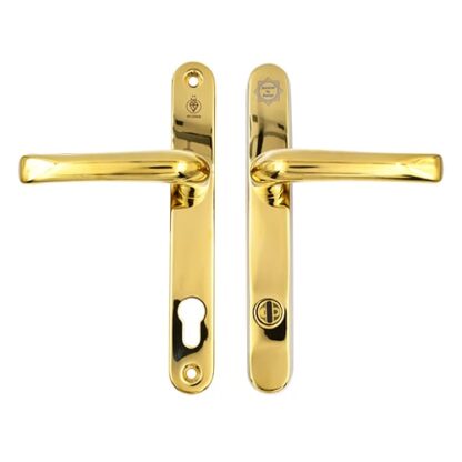 TSS TS007 2 Star Grade 304 Stainless Steel Lever Lever UPVC Multipoint Door Handles - 92mm PZ Sprung 210mm Screw Centres - Image 3